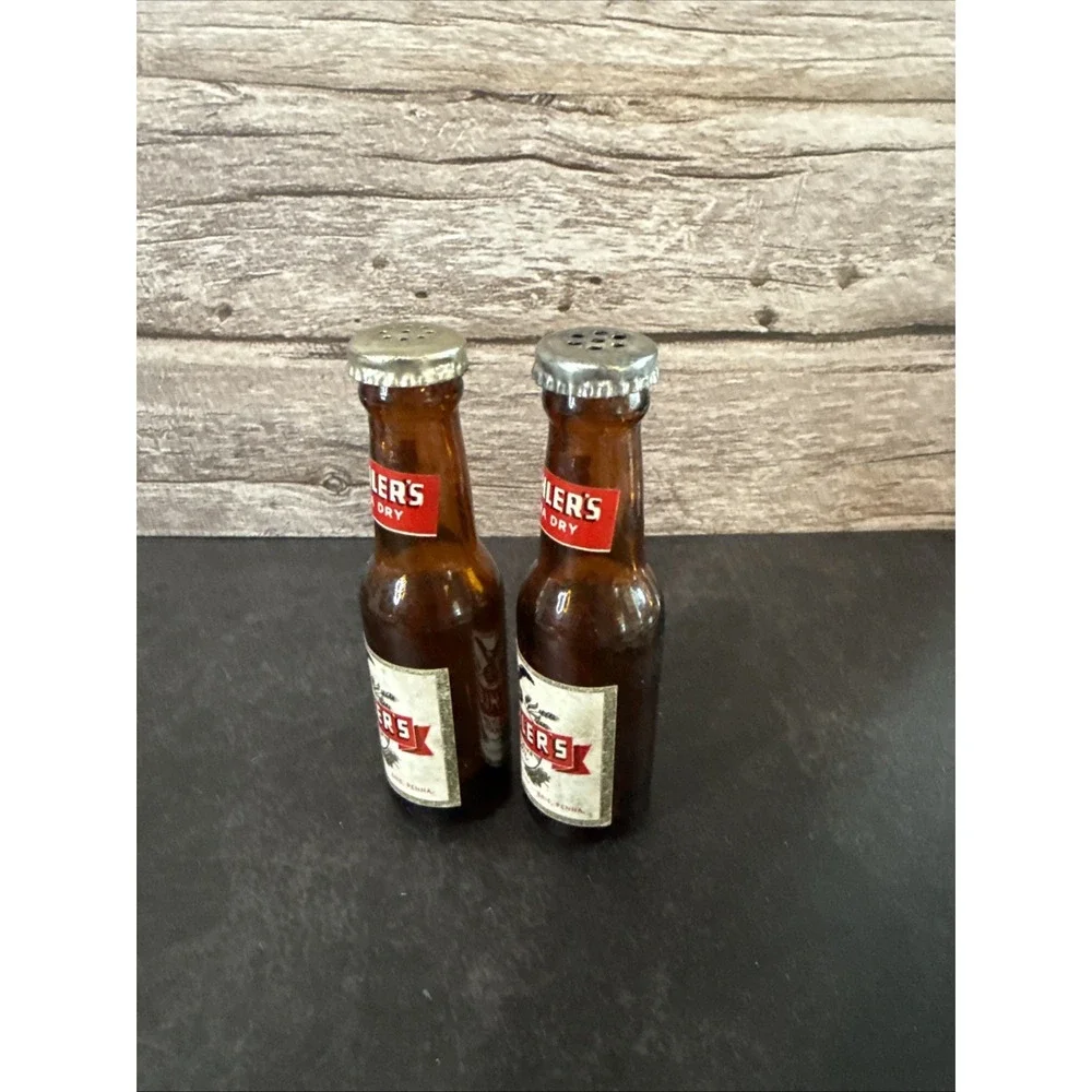 Koehler's Beer - Miniature Bottles -Salt & Pepper Shakers - Erie, PA